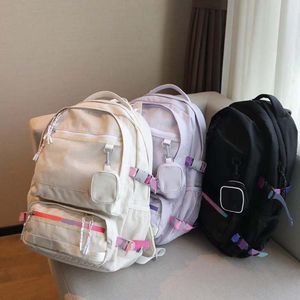 Nieuwe mode Outdoor Tassen grote capaciteit Backpack Teenager Schoolbag Student Vrouwen met mini -pocket FL#137