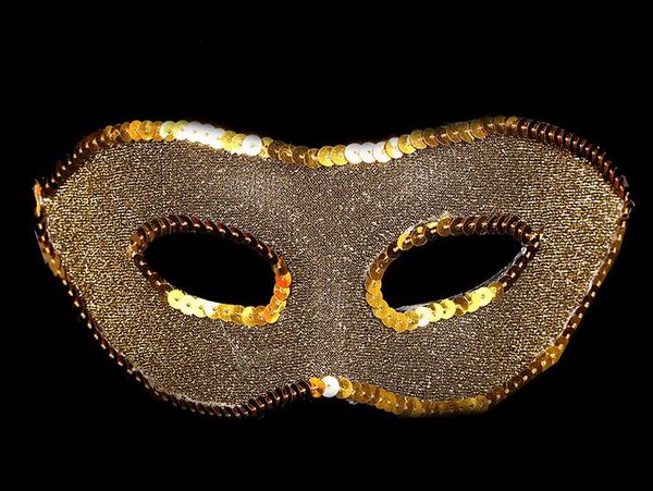 Nouvelle mode fête balle masque hommes femmes mascarade vénitienne mariage paillettes tissu masques noël déguisements accessoires or argent