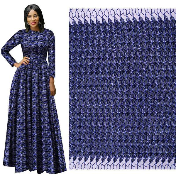 Nuevo patrón de moda, tela de traje nacional africano, tela batik, tela estampada de poliéster para traje de vestir, venta directa de fábrica