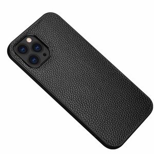 Étuis de téléphone de mode pour iPhone 15 14 15Pro 14Pro 13 12 11 Pro Max Xr Xs Motif litchi Étui de protection en cuir véritable pour Samsung Galaxy S24 S23 S22 S21 Note 20 Couverture