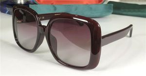Nouvelles lunettes de soleil pop mode 0713S grand cadre carré style classique et généreux lunettes de plein air avant-gardistes simples de qualité supérieure
