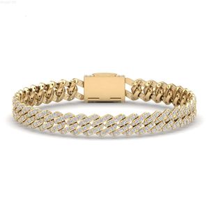 Nieuwe mode populaire Cubaanse armband 18k gouden sieraden tennis armband 925 Sterling zilver voor vrouwen jubileum verjaardagscadeau