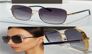 Nouvelles lunettes de soleil populaires 722 Cadre carré en métal simple qualité supérieure de qualité généreuse généreuse UV400 Lunes de protection avec cas7745844