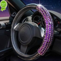 Nouvelle mode strass volant housses PU avec cristal volant couvre pour voiture intérieur accessoires femmes filles