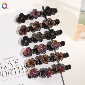 NIEUWE FASHIVE LIBBON Koreaanse stijl Strierachtige Acryli Bloemen Haarclips voor meisjes Zomer Zoete schattige pony Side Barrettes Elastische haarclip 1602