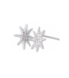 New Fashion Rinestones Star Stud Moucles d'oreilles anis étoiles Snow Gold plaque à oreilles Femmes Gift d'une femme1774843