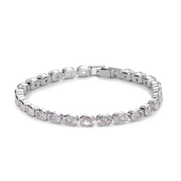 Nouvelle Mode Ronde Charme Tennis Bracelet Bracelet Glacé Diamant Bracelet Haute Qualité En Laiton Hip Hop Bling CZ Zircon Hommes Bijoux pour Femmes bijoux en gros