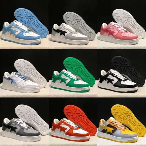 Nueva moda Zapatillas de deporte Sta para correr Zapatillas bajas Zapatillas de cuero M1 Zapatos casuales clásicos Moda Mono Forma de mono MEDICOM TOY CAMO S