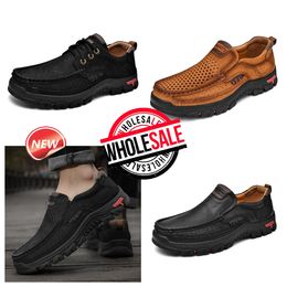 Nouvelle mode de vente de chaussures pour hommes en cuir GAI chaussures décontractées mocassins d'affaires légers concepteur d'escalade hommes ne puent pas les pieds semelles souples surdimensionnées Eur38-51