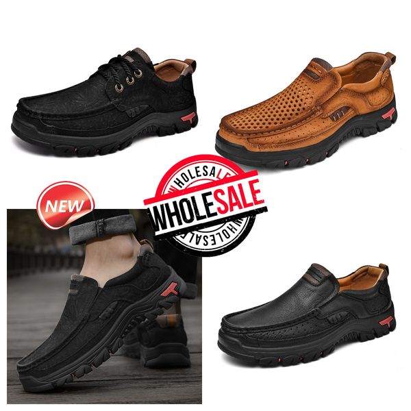 Nouvelle mode de vente de chaussures pour hommes en cuir GAI chaussures décontractées mocassins d'affaires légers concepteur d'escalade hommes ne puent pas les pieds semelles souples surdimensionnées Eur38-51