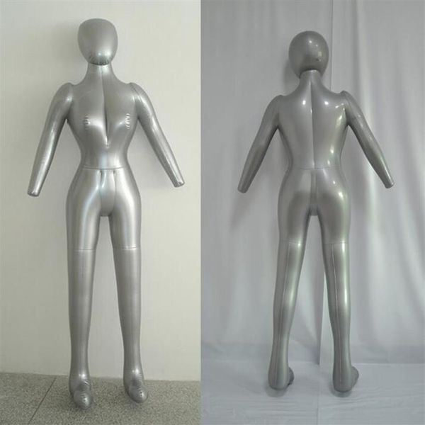 Nouveau mode sexy vêtements mannequin gonflable corps complet modèle féminin avec bras dames tissu xiaitetextiles fenêtre poupée affichage accessoires 284g