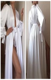 Nouvelle mode Sexy Robe de nuit blanche peignoir pyjamas mariage mariée Robes de demoiselle d'honneur Robe de chambre pour femmes pyjamas chemise de nuit 1226812