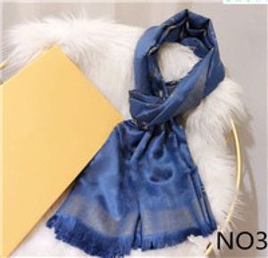 Nouvelle écharpe en soie de mode Man Womens Spring Winter Châle Swarves Swarves Taille 180x70cm 6 Colors5359273