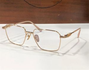 Nueva moda marco de titanio cuadrado diseño minimalista gafas ópticas 8113 estilo retro versátil gafas de gama alta con caja puede hacer lentes recetados