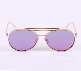 Nouvelles lunettes de soleil de mode SSELLING Big Bully Women Designer Lunettes de soleil Miroir Miroir Cadre pilote Top Quality Summer Style8193076