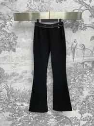 Nouveau streetwear de mode Pantalon de bouton noir de la jambe large femme haute taille slim fit entièrement apparié jeans