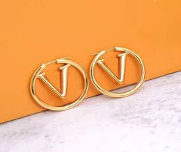 Новые модные серьги-кольца с шпильками, женские диаметр 5 см, большие круглые простые серьги для женщин, высокое качество с коробкой eitys itys9335527