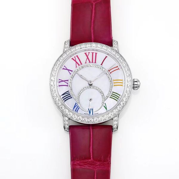 Nouveau style de mode Automatique mécanique LADES LUMBRE NICHE NICHE IMPRÉPLÉE Réseau résistant à l'usure Red Ins Wind Watch 184861