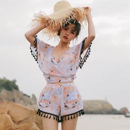 New Fashion Summer V Neck Swimwear Sexy Bikini Beach Crochet Cover Ups Femme Bathing Costume Dress2969