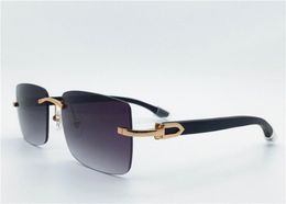 Nuevas gafas de sol de moda 0047S cuadradas sin marco clásico estilo simple y versátil al aire libre UV400 gafas de protección de alta calidad