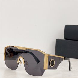 Nieuwe mode zonnebril 2220 grote frame aangesloten lens ontwerp bril populaire avant-garde stijl top kwaliteit UV400 bescherming goggle