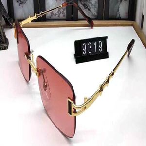Nouvelles lunettes de soleil de la mode pour homme femme perie sans montée nouvelle attitude buffle corne verres de soleil Matt Leopard Gradient UV400 Box et C 246B