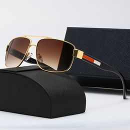 Nieuwe Mode Zonnebril Metalen Vierkante Heren Driverspiegels Retro Anti-Glare Sunglasses UV 400 Driver Goggles