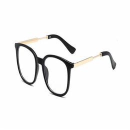 Nieuwe mode zonnebril transparante lenzen designer zonnebril mannen en vrouwen optische bril zijkant metalen vierkante brillen volledig frame299x