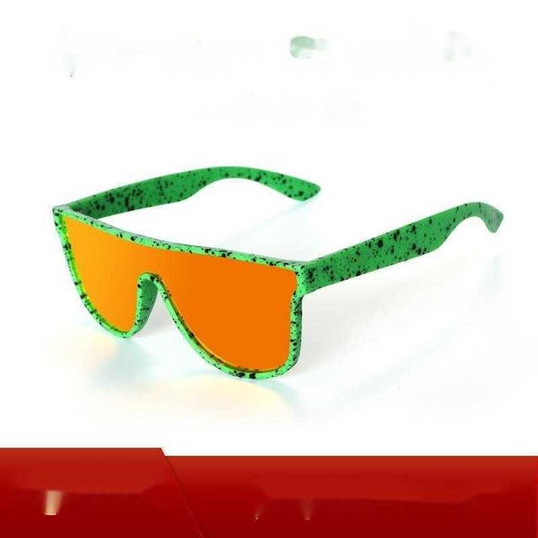 Nuevas gafas de sol polarizadas con lentes TAC gruesas de moda, gafas para deportes al aire libre, tendencia de película verdadera colorida