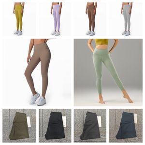 Nieuwe mode-top hot-selling Align-kostuums Hoog getailleerde legging voor dames - Yogabroek voor hardlopen Fietsen Yoga Workout