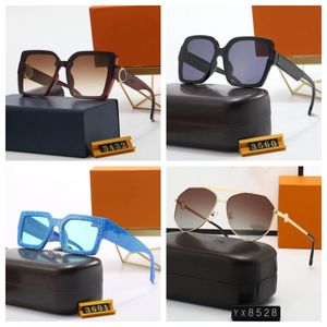 Nieuwe mode toplook zonnebril voor mannen dames buiten sport tinten uv400 bril met vlakke top vierkante trendy retro zonnebril voor het rijden wandelen UV -bescherming met doos