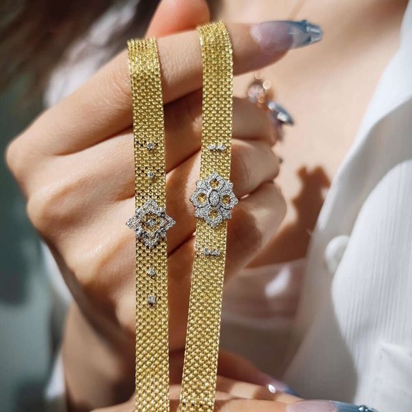 Nouvelle mode Bracelet en or pur 18k Fresque bracelet de bijoux fin