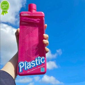 Nieuwe mode stedelijke sportfles 500 ml waterbeker Outdoor Fitness platte fles Milieuvriendelijke antibacteriële sapwaterfles