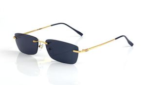 Nouvelle mode Lunettes de soleil sans croupage vintage pour hommes pour hommes Sports Attitude rétro verres de soleil revêtement Eyeglass Lunettes Eyewear Oculo 6596503