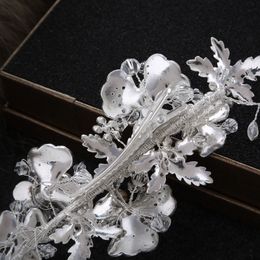 Nouveau mode vintage mariage mariée cristal strass perle perlée accessoires de cheveux bandeau bande couronne diadème ruban casque juif244J