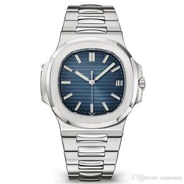 Nova moda relógio masculino relógios automáticos pulseira de prata azul inoxidável automático mecânico à prova dwaterproof água relógio de pulso montre de luxe2313