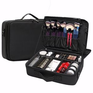 Nieuwe Mode Vrouwen Cosmetische Tas Reizen Make-up Professionele Make Up Box Cosmetica Pouch Tassen Beauty Case Voor Make-up Artist 210305