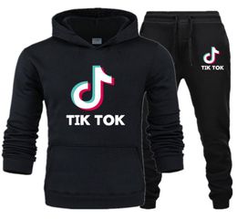 New Fashion Women Men Clothing Tik Tok Tok Hoodies Pantalias Conjuntos de sudadera con capucha casual Suits de canciones adecuadas para hombres y F6919745