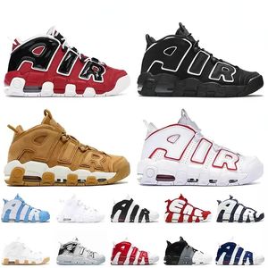 New Fashion Women Mens Scottie Basketball Chaussures Air Black Bulls Hoops Pack White Varsity Red Premium Wheat Universit