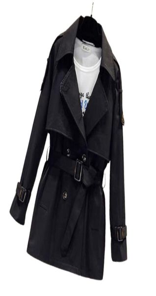 Nouvelle mode Femmes Trench-Coat Trench Autumn Wintum Vintage CEINTURE DOUBLE GOST KAKI VINS BURSER DES VILLES SLIM ICE COAP Y53815601956