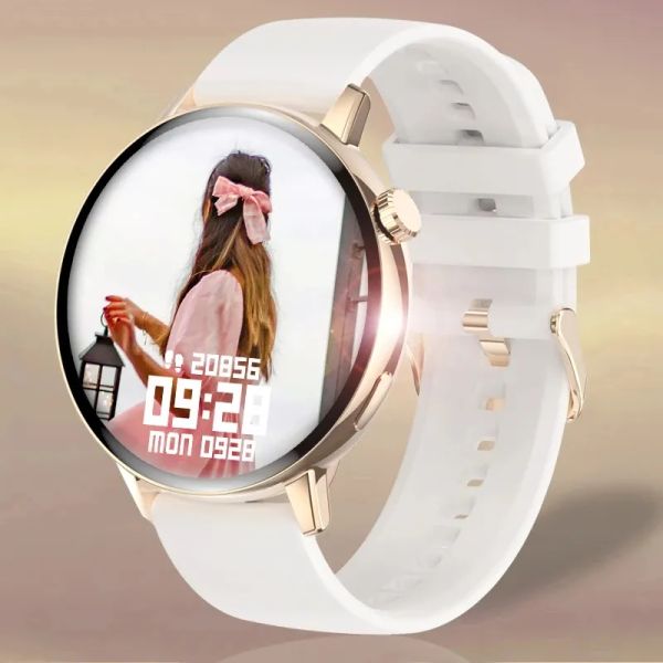 Montre connectée pour femmes, bracelet d'appel Bluetooth, plein écran tactile, étanche, moniteur de fréquence cardiaque, pour Xiaomi, nouvelle mode