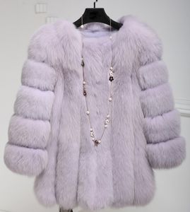 Nouvelle mode femmes hiver fausse fourrure manteau EleThick chaud survêtement moyen-long fausse fourrure veste S-3XL pour fille femme