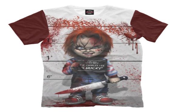 New Fashion Womenmen039 Film imprimé 3D Chucky Doll Child039s Play Horror Casual Short Sleeves Tshirt5296142