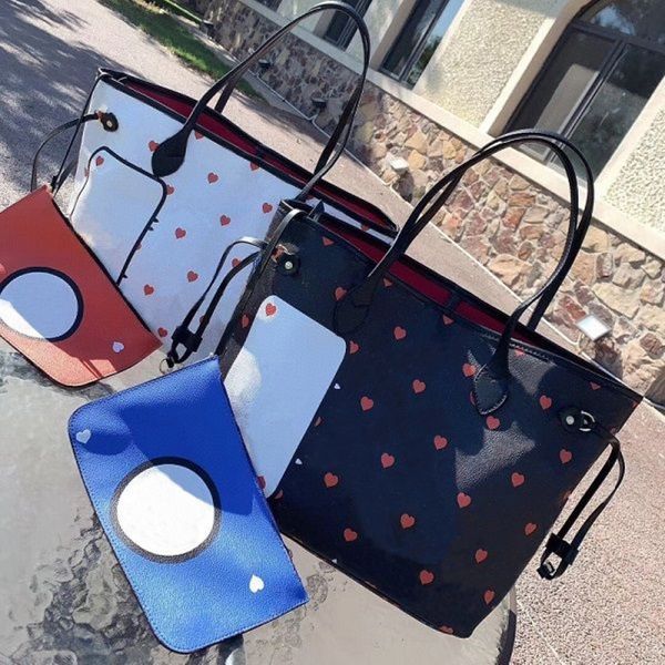 Nuevos bolsos de moda para mujer, bolsos con estampado clásico de gama alta, diseño de naipes, bolsos de alta calidad, bolsos de compras informales 2718