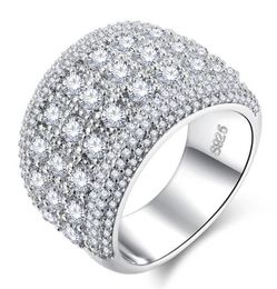 Nouvelle mode Zircon hommes diamant haute qualité bagues de fiançailles pour femmes argent bague de mariage bijoux 1571039