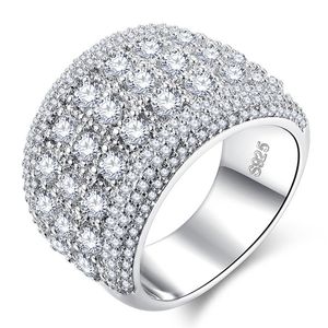 Nouvelle mode Zircon hommes diamant de haute qualité bagues de fiançailles pour les femmes bague de mariage en argent bijoux