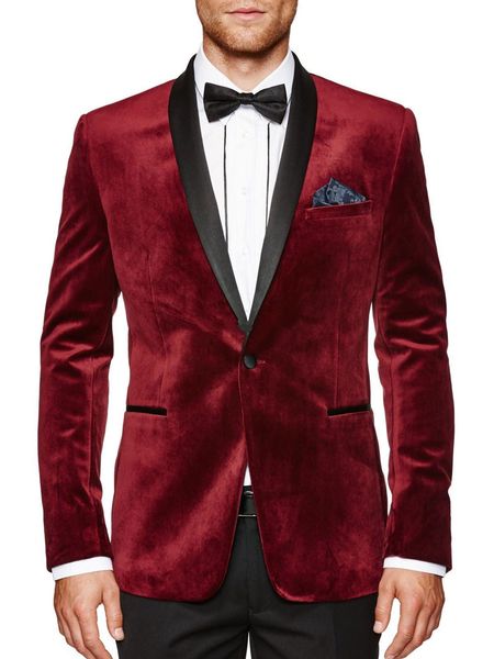 Nouveaux smokings marié à la mode garçons d'honneur un bouton rouge foncé châle revers meilleur homme costume mariage hommes blazer costumes (veste + pantalon + cravate) 1280