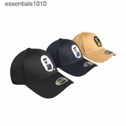 New Fashionable Hat Ape Head Berretto da baseball ricamato per uomo Sport Fitness Curved Eaves Hat Hip Hop Street Universal Cap