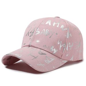 Nueva gorra de béisbol estampada a la moda para mujer, para correr en verano, con aleros grandes, protección solar y sombrilla, edición coreana, gorra de lengua de pato para ciclismo a la moda