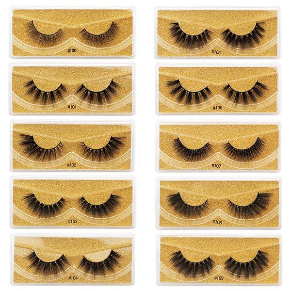 NUEVO Faux 3D Mink Eyelashes Pestañas postizas naturales Maquillaje Mink Lashes Extensión de pestañas Alta calidad gratis DHL